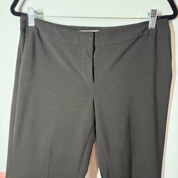 White House Black Market Stright Leg Trouser Dress Pant Sz 6 Black Office Career - Picture 3 of 10